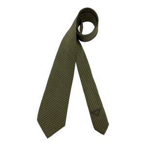 VITALIANO PANCALDI VINTAGE Green Striped Polka Dot Silk LUXURY Tie ITALY